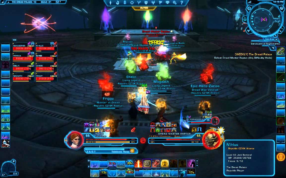 SWTOR - The Dread Palace HM - 4th boss, Dread Master Raptus (12-22-2013)