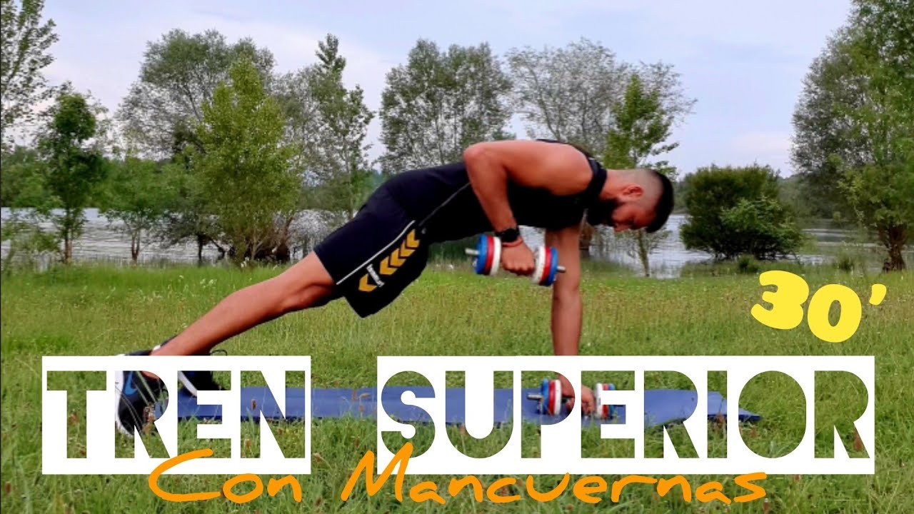 RUTINA DE TREN SUPERIOR CON MANCUERNAS #Conmigo #gymencasa
