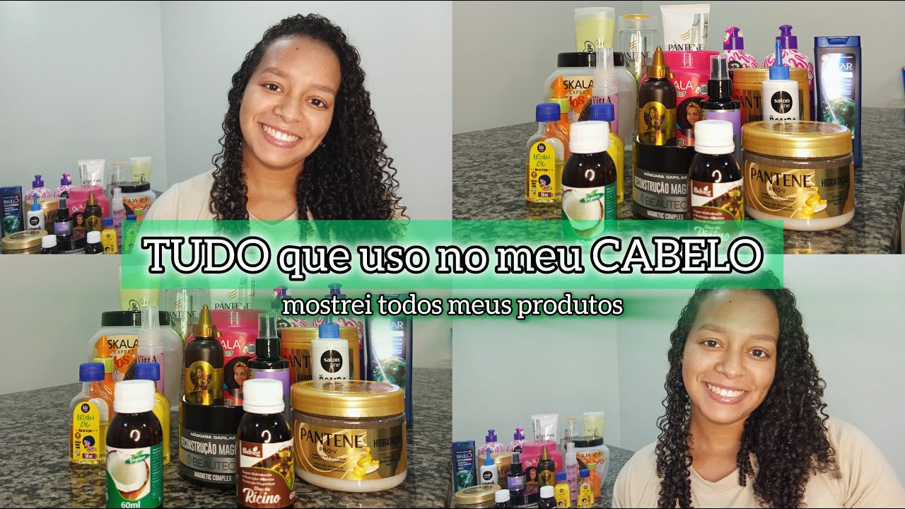 Tour completo por todos os meus produtos de cabelo 🛍️