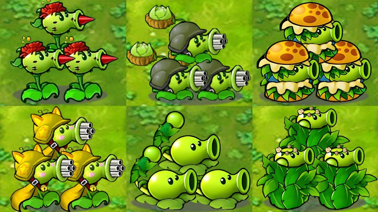 PVZ 1 Hybrid 3.6 Challenge - 10 Plants Hybrid Peashooter Vs King Disco Gargantuar - Who Will Win?