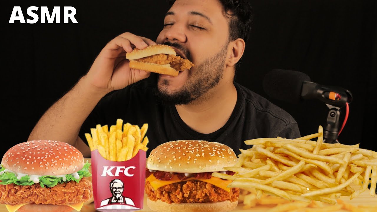 ASMR COMIDA KFC | Gran Catupiry bancon, Kentucky Chicken Sandwich