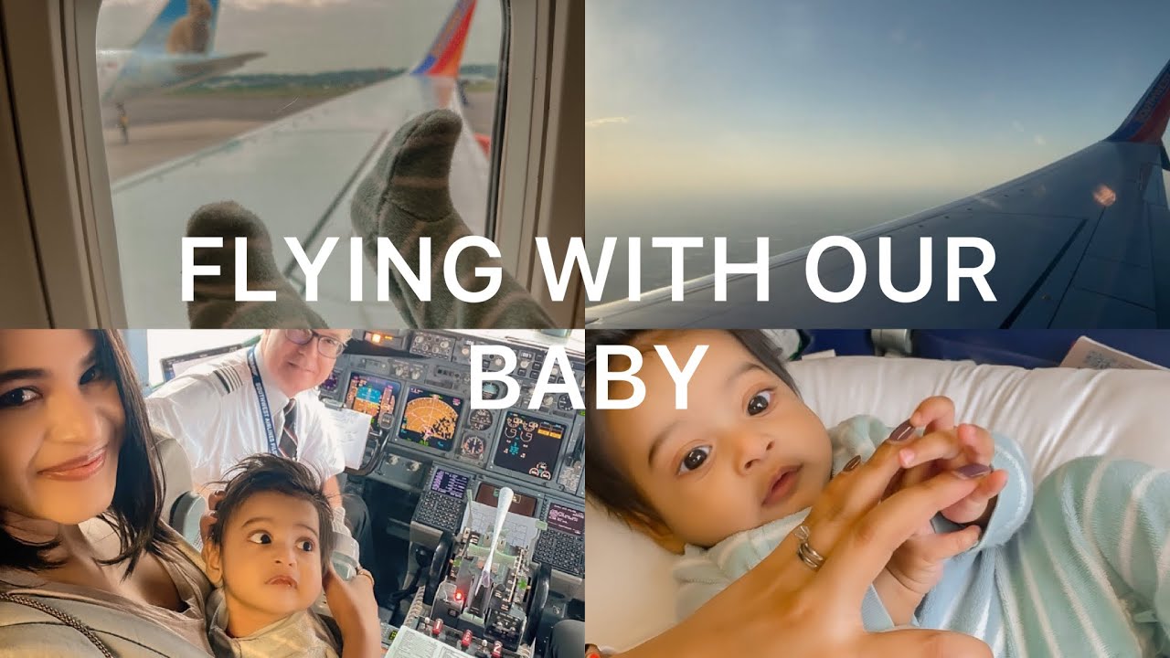 VLOG : Flying with a 4 month old | Baby&rsquo;s first flight