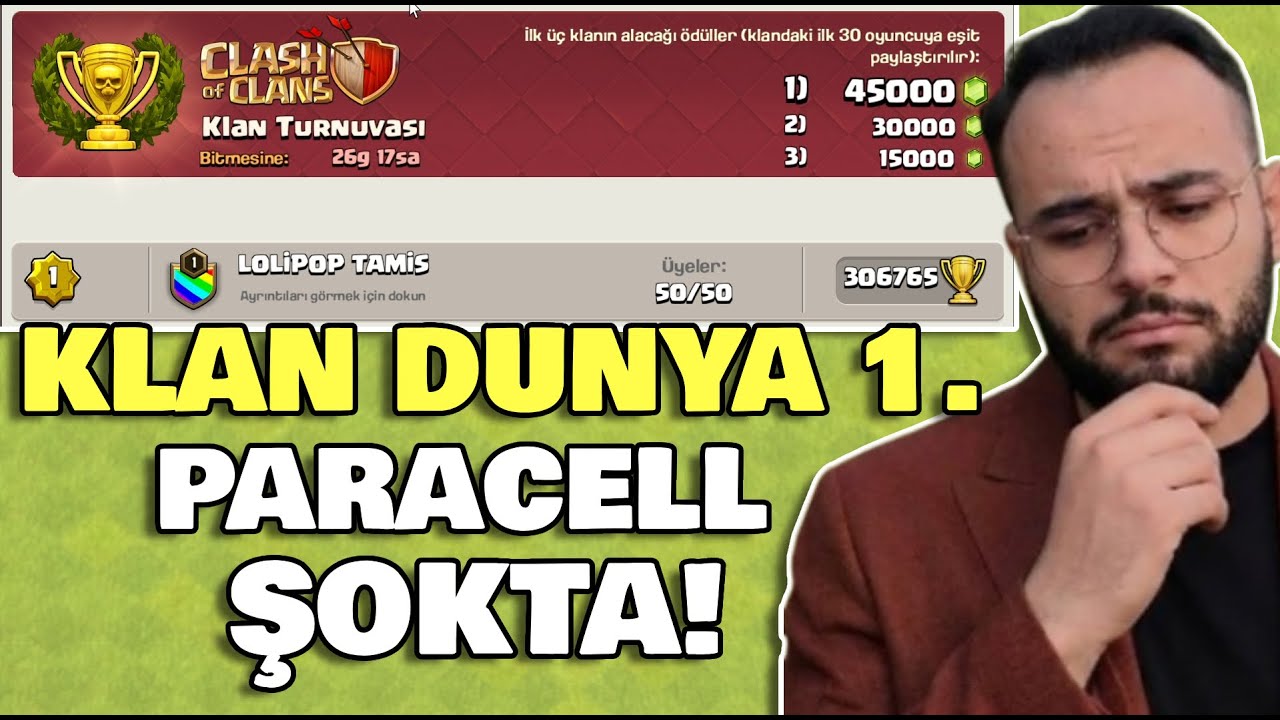 DÜNYA 1.OLUP SEVİNEMEYEN TEK ADAM!TÜM TÜRKLER TOPLANDI!(CLASH OF CLANS)