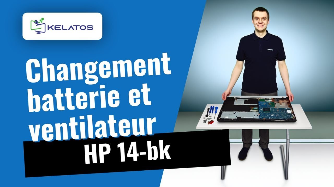 Votre ordinateur portable HP 14-bk fait du bruit ? 🔊 Changement batterie et ventilateur