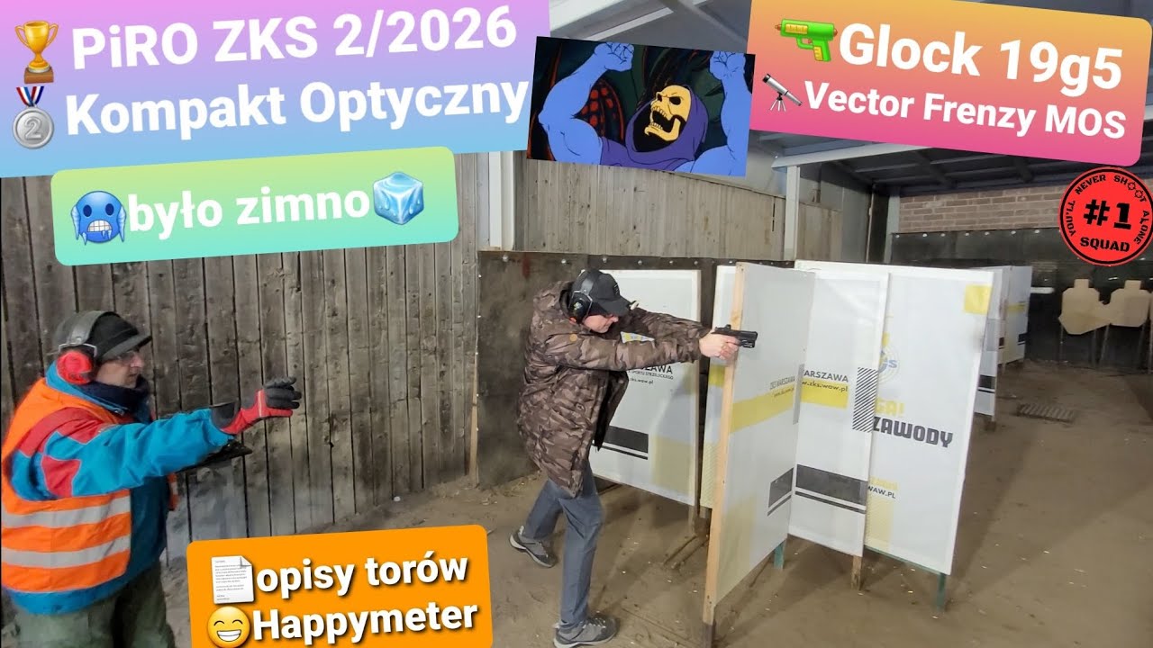 🏆PiRO ZKS test🔫GLOCK 19g5 z Vector Frenzy MOS 🥈Kompakt Optyczny🔭 02.02.2026
