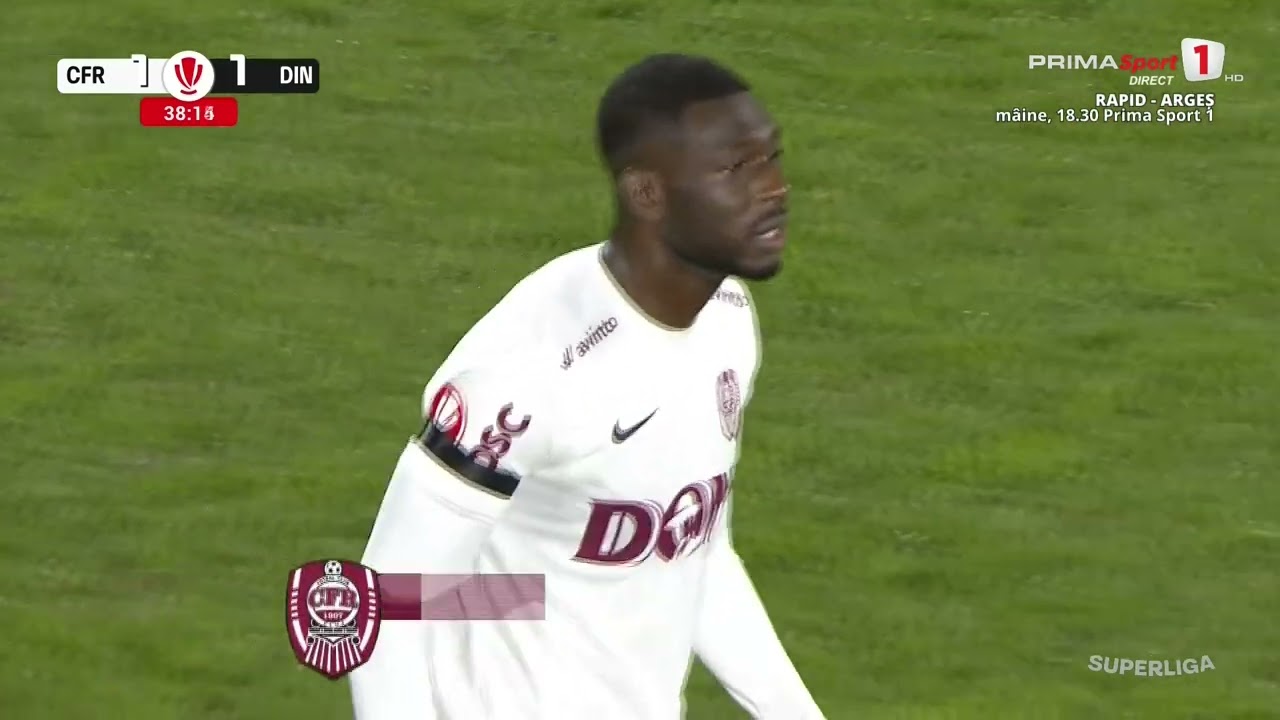 GOOOL! CFR Cluj - Dinamo 1-1. Sinyan reia &icirc;n plasă mingea respinsă de Roșca, la șutul lui Korenica