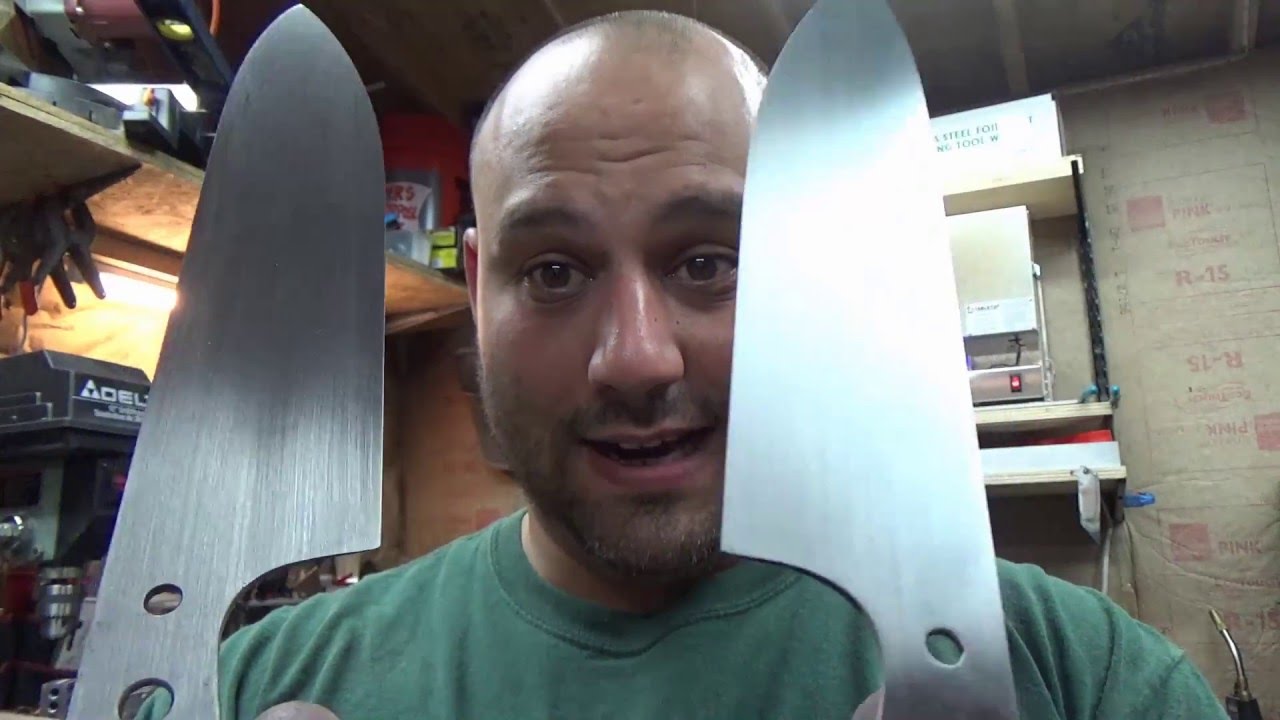 Making a chef style knife part 2:  Blending the grind