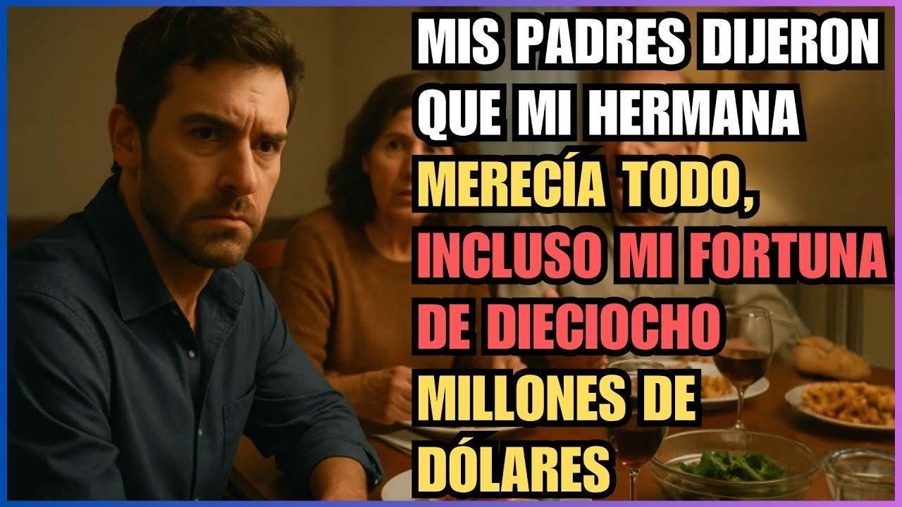 MIS PADRES DIJERON QUE MI HERMANA MERECÍA TODO, INCLUSO MI FORTUNA DE DIECIOCHO MILLONES DE DÓLARES