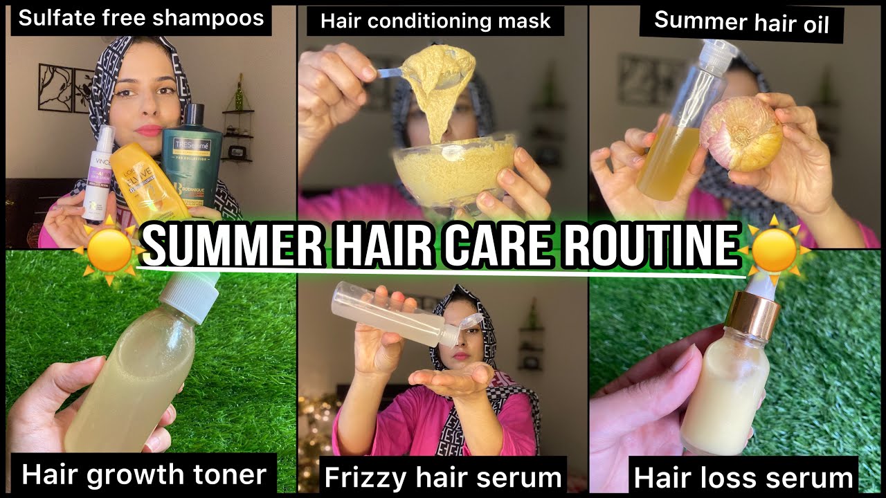 Affordable Summer hair care routine for healthy hairs | Best sulphate free shampoos In Pakistan