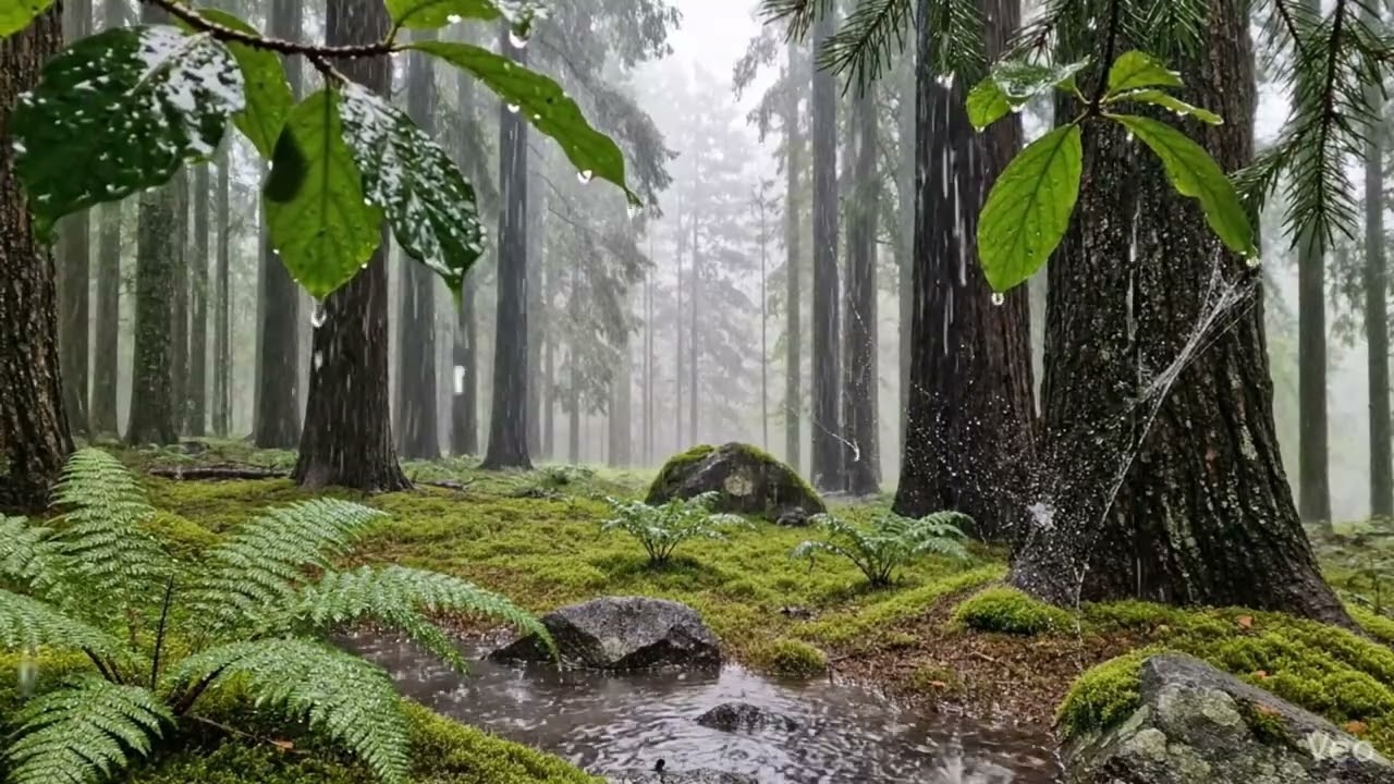Relaxing Forest Rain | Sleep & Focus