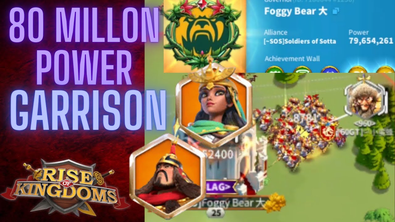 80 Million Power Zenobia + YSS City Defense 60GT 1 vs 3 Heroic Anthem KvK | Rise of Kingdoms