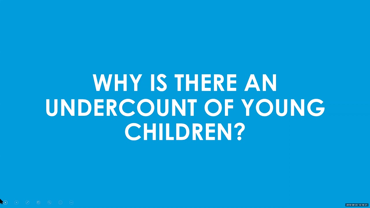 Webinar on the Undercount of Young Children in the Census Recording