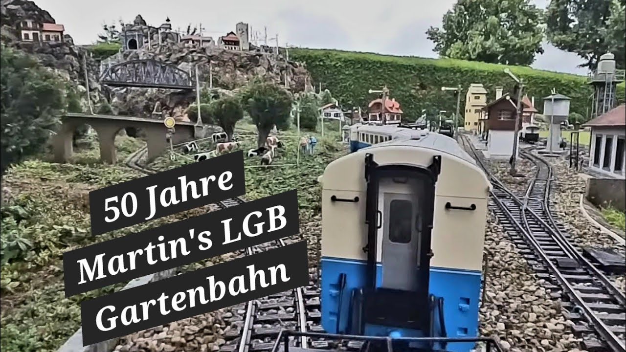 50 Jahre Martin's LGB Gartenbahn ein Fahrt auf seiner Anlage der Traum jeden Gartenbahner's 