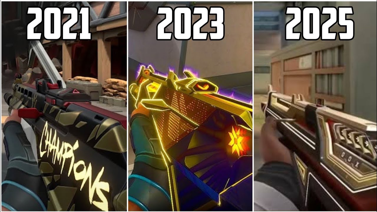 Valorant ALL Champions Animations (2021 vs 2022 vs 2023 vs 2024 vs 2025)