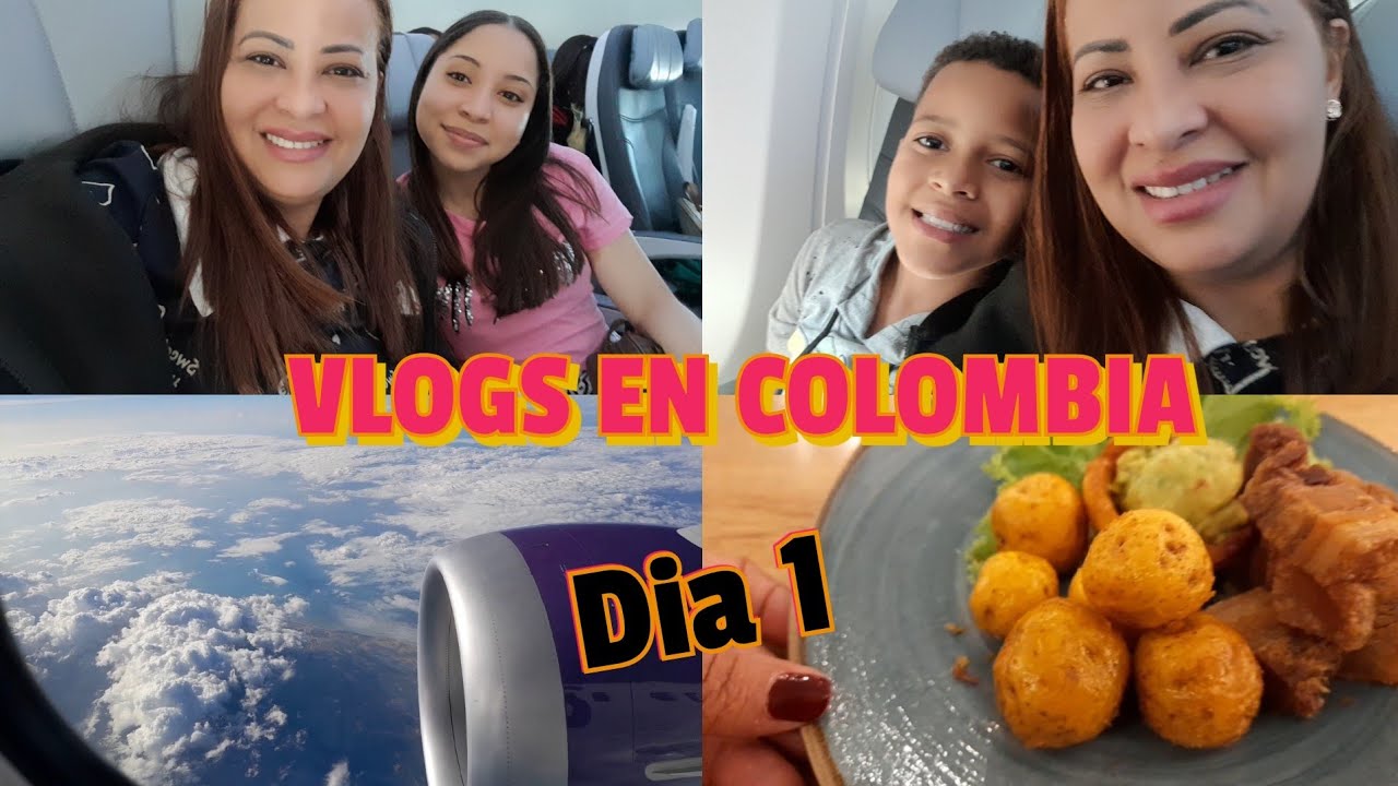 Nuestra PRIMERA vez VOLANDO en un AVION / Llegamos a Bogota, Colombia 🇨🇴 / Dia 1