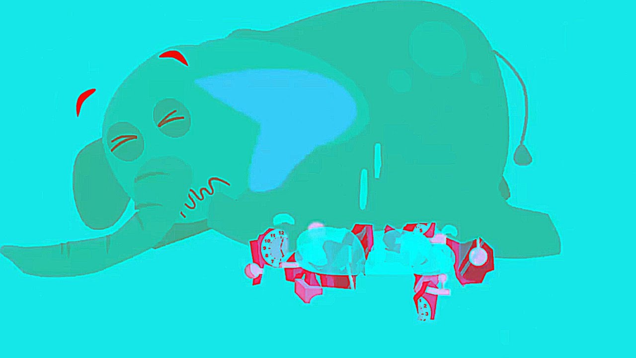 Elephant fainted after smashing the clock | Reverse Effect | Hickory Dickory Dock