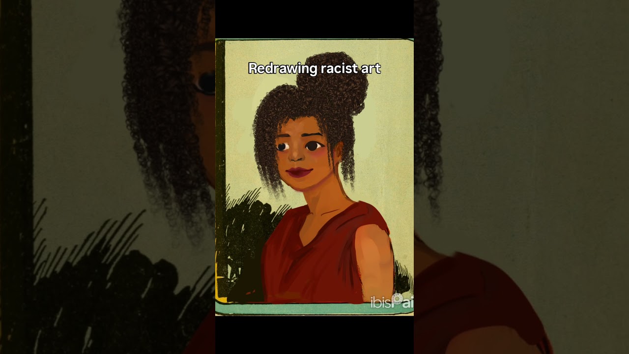 Turning racist caricature into something human, #process #art #illustration #portrait