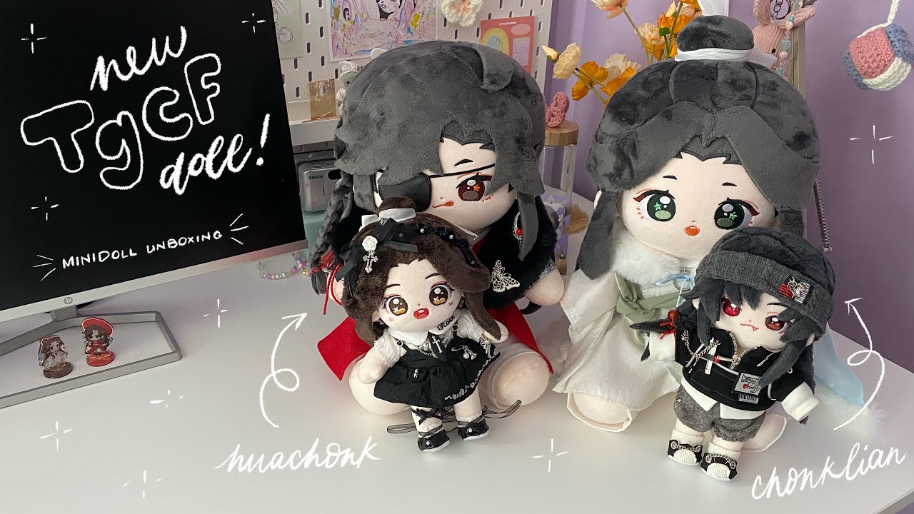 unboxing 📦 xie lian & hua cheng are now giants?! TGCF 40cm minidoll 🏮 天官赐福 tian guan ci fu