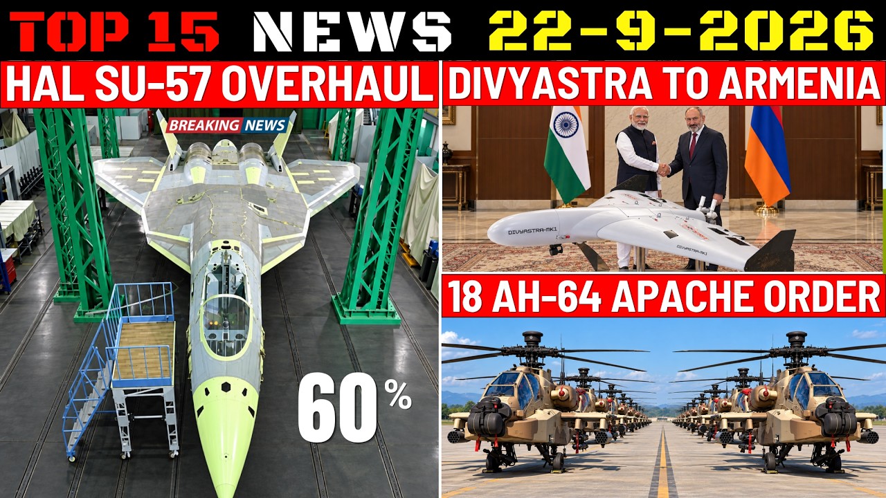 Новости обороны Индии: техобслуживание Су-57 силами HAL, еще 18 Apache, заказ Армении на Divyastr...