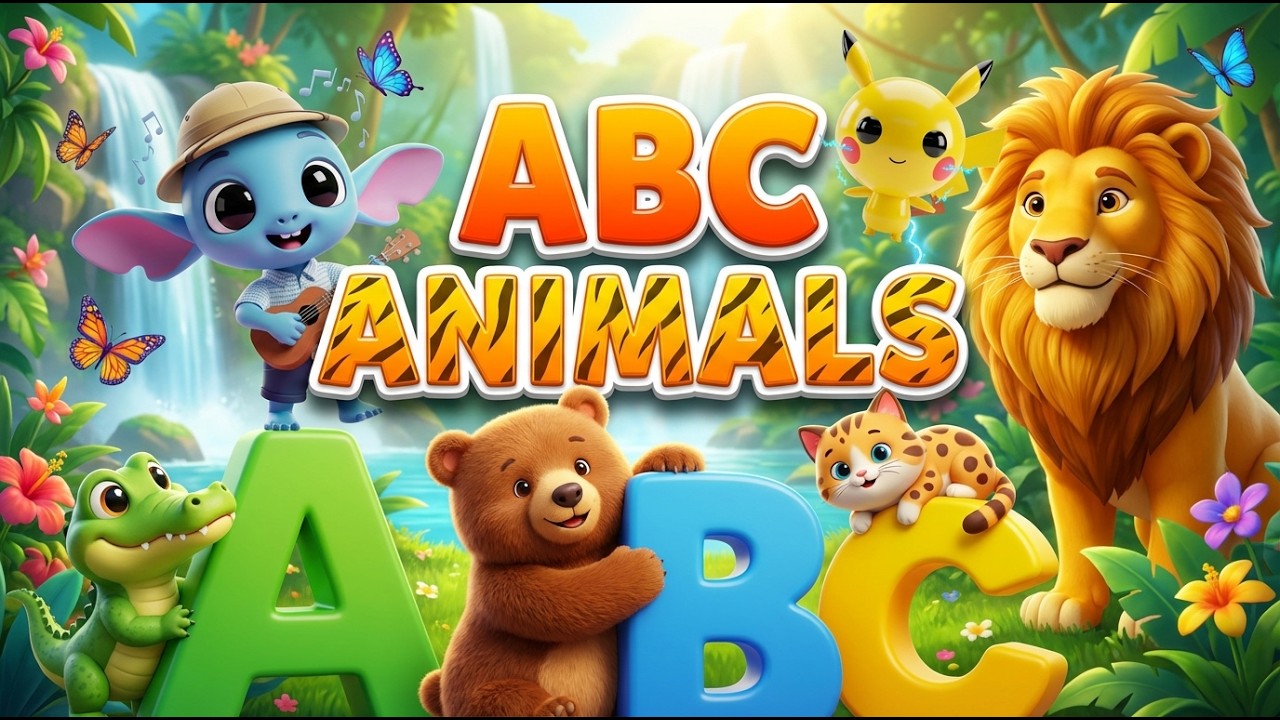 ABC Animals | Learn A to Z Animal Names for Kids | POCKEY & ALLEN | ABC Edu Spark