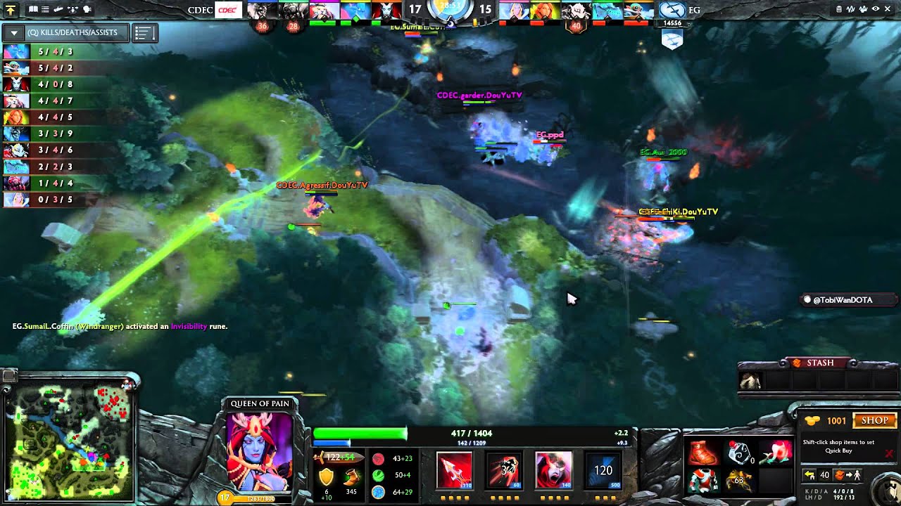 TI 5 Grand Finals - EG vs CDEC - game 2 Teamfights Highlights