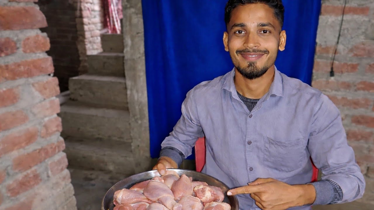 आज मैंने अपने हाथों से सवादिष्ट चिकन बनाया 🤤
