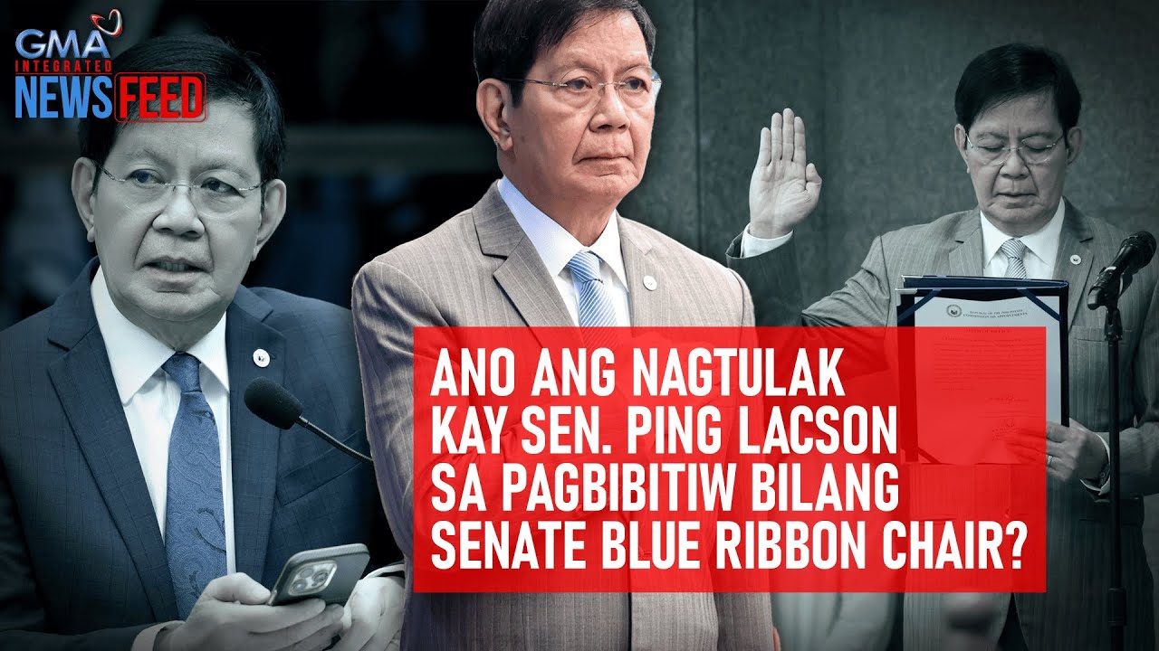 Ano ang nagtulak kay Sen. Ping Lacson sa pagbibitiw bilang Senate Blue... | GMA Integrated Newsfeed