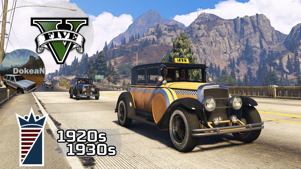Albany Roosevelt Taxi / 1930s Traffic - GTA V