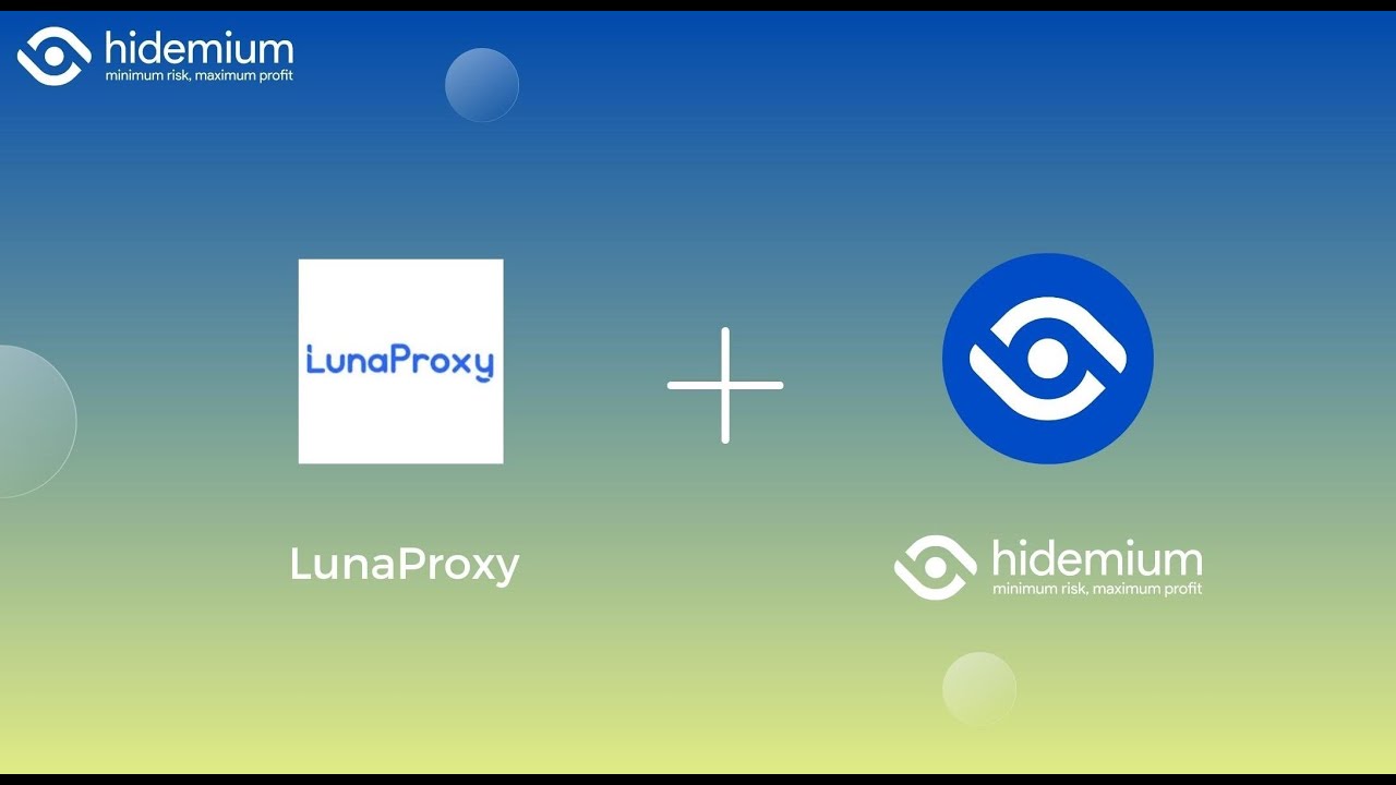 How to setup LunaProxy Residential proxy in Hidemium