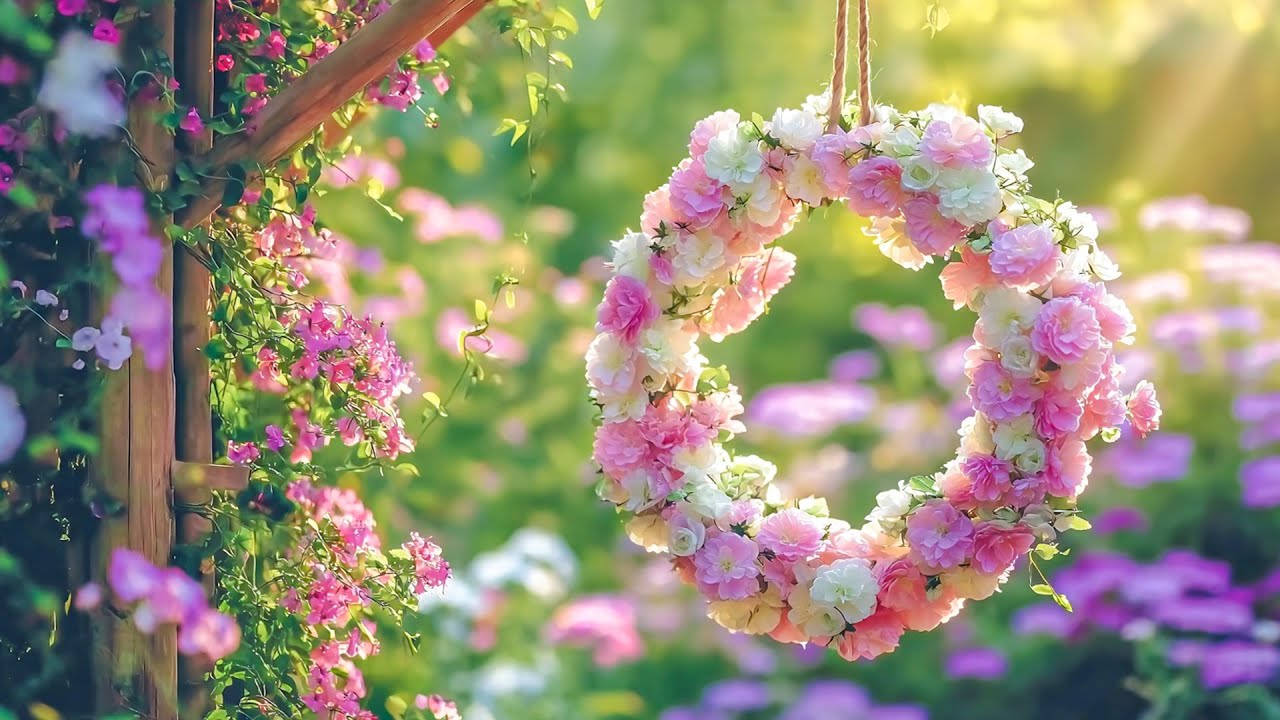 Floral Peace 🌸 Gentle Piano and Blossoming Flowers to Relieve Stress and Restore Balance