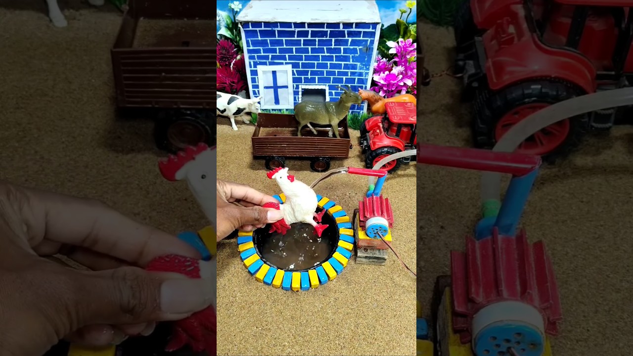 diy tractor video mini water pump science project 