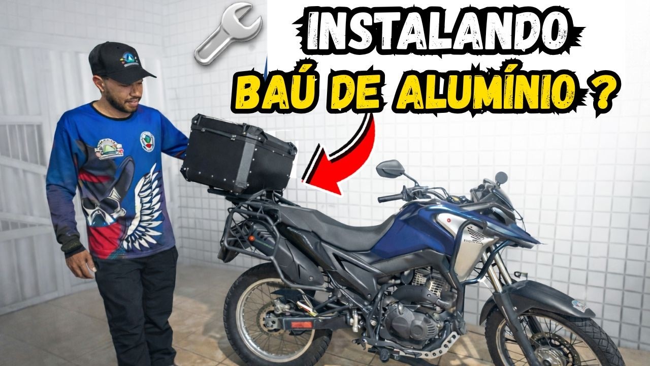 INSTALANDO O BAÚ DE ALUMÌNIO DE  65L MAIS BARATO DO MERCADO LIVRE ?