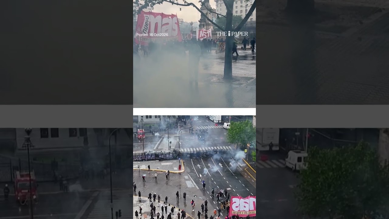 Clashes erupt at Argentina university march over funding and wages