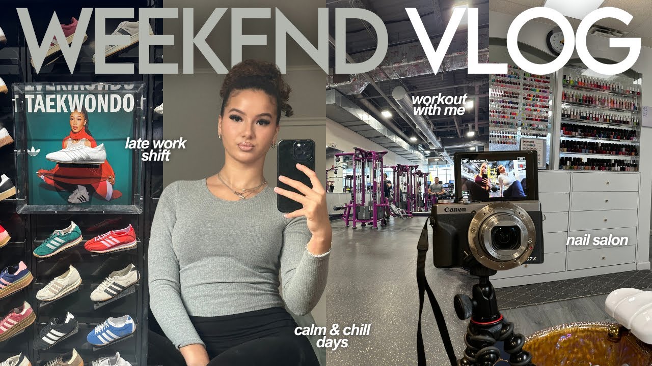 WEEKEND vlog ۶ৎ | first weekend of 2025, working out, realistic daily life, nail salon & more!