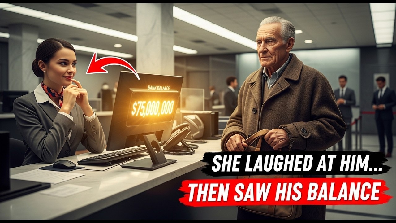 Bank Teller Laughed at Old Man — Then His Million-Dollar Balance Silenced the Room | ASHIR STORIES