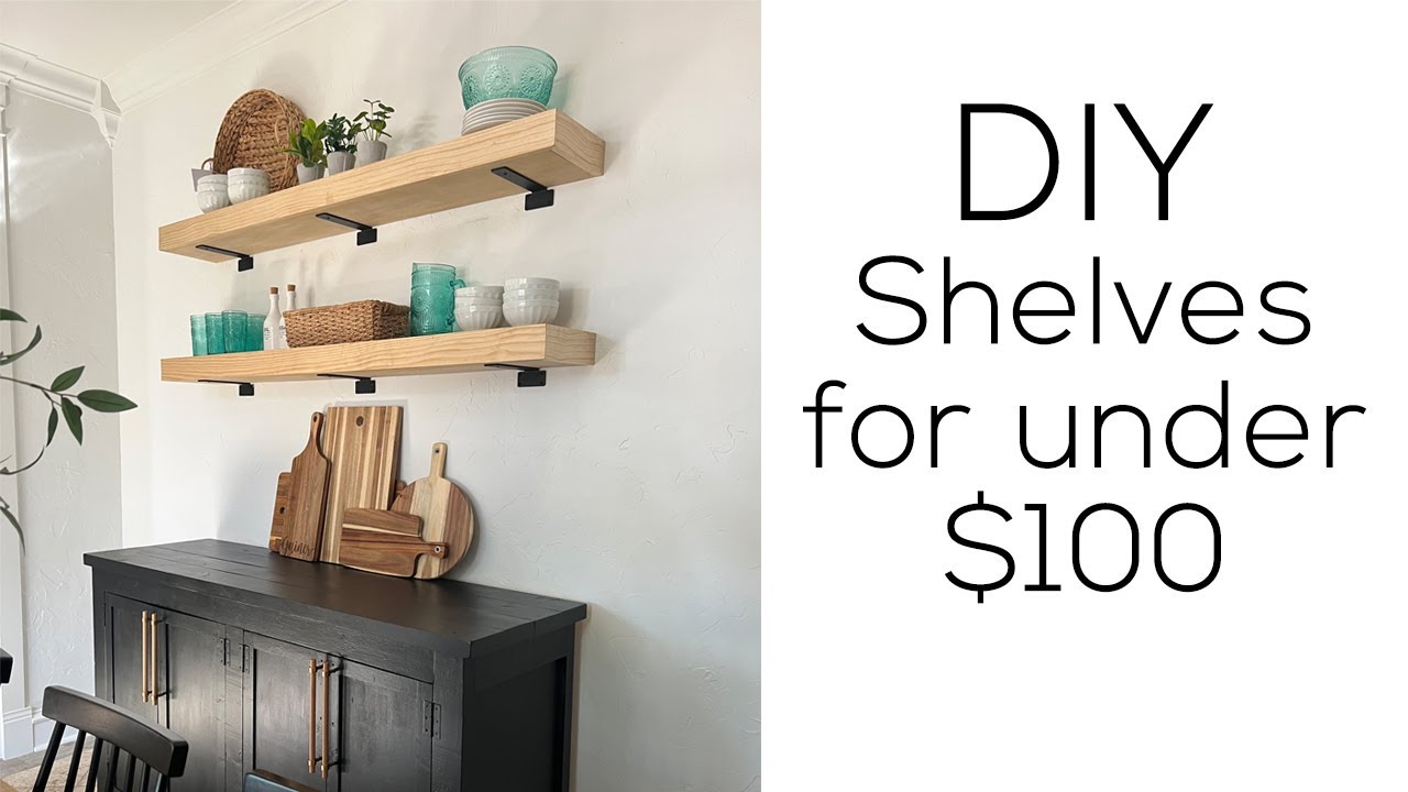 DIY Floating Shelves for Whitney's Dining Room!
