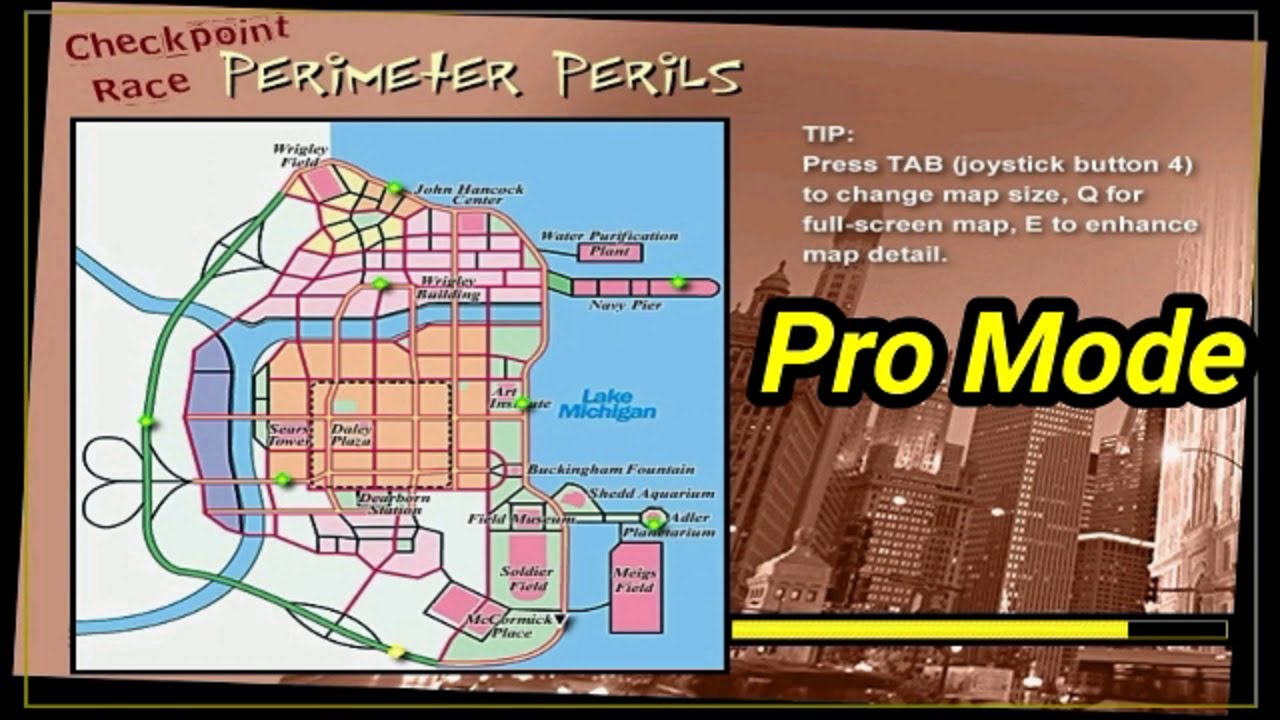 Midtown Madness | Checkpoint Race 9 | Perimeter Perils | Pro Mode