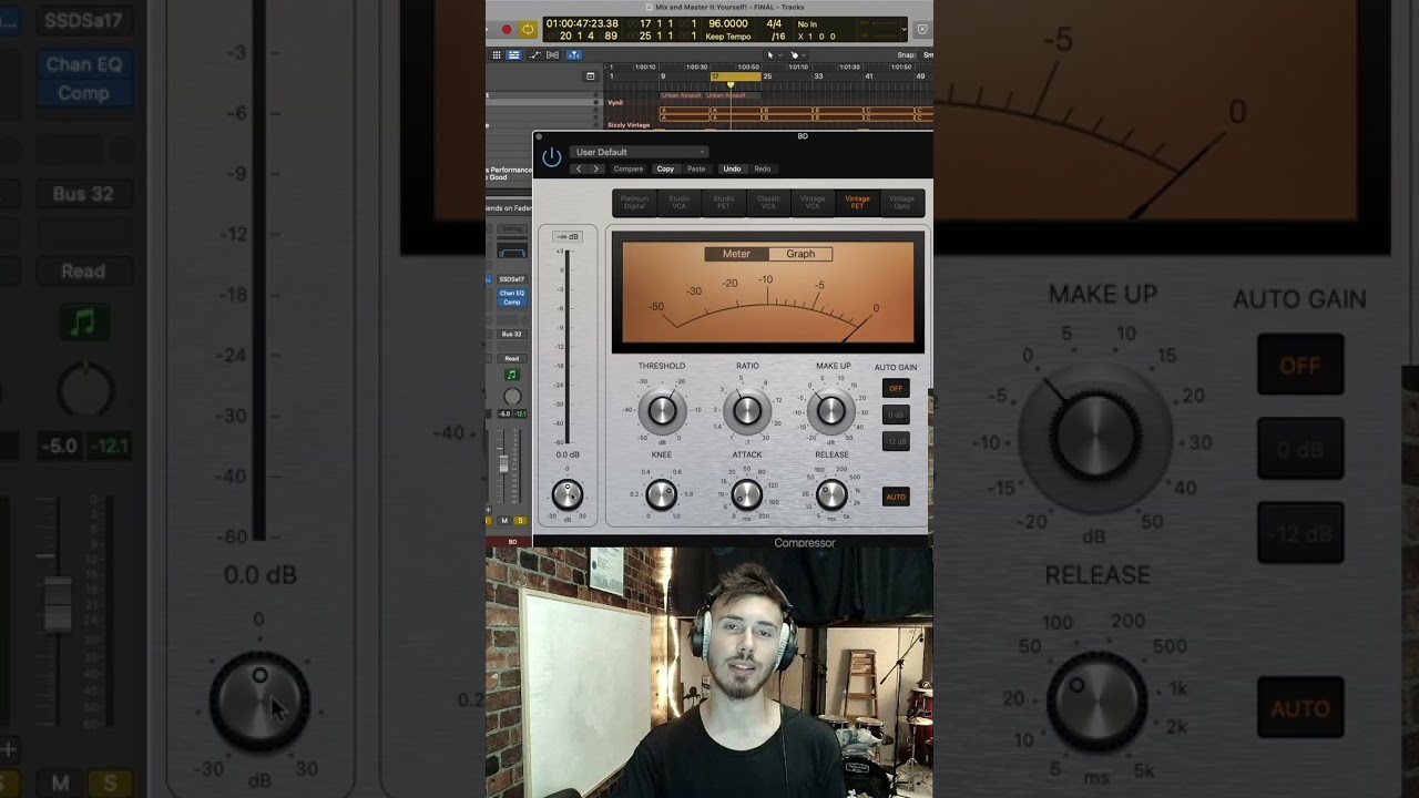 Most Efficient Logic Pro Compressor Settings  #musicproduction #audiotip #logicprox