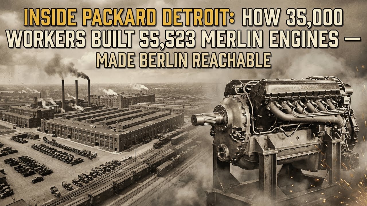 Inside Packard Detroit: How 35,000 Workers Built 55,523 Merlin Engines — Made Berlin Reachable