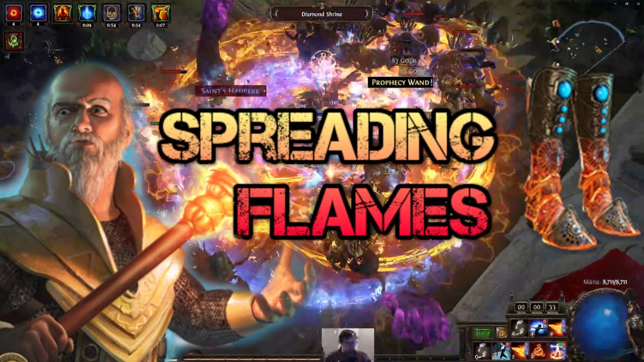 Mana Righteous Fire Big Clearspeed/Damage Upgrades