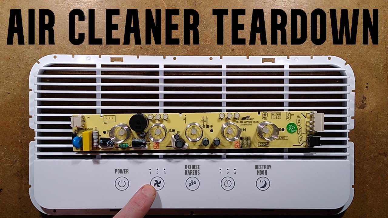 Teardown of a big HEPA air filter unit (with schematic)
