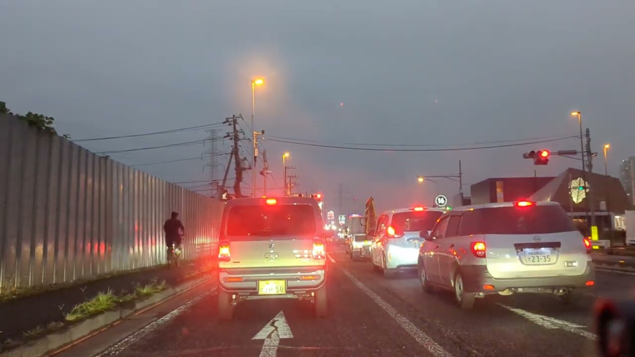 Car drive camera Japan 国道16号.6号 千葉県野田市→我孫子市 #automobile #車窓 #車載カメラ #車載動画 