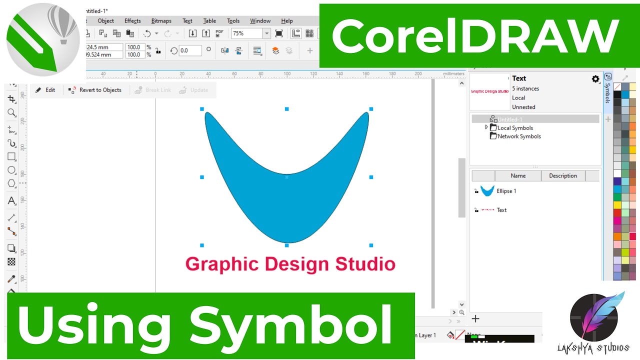 Using the Symbol Option in CorelDRAW