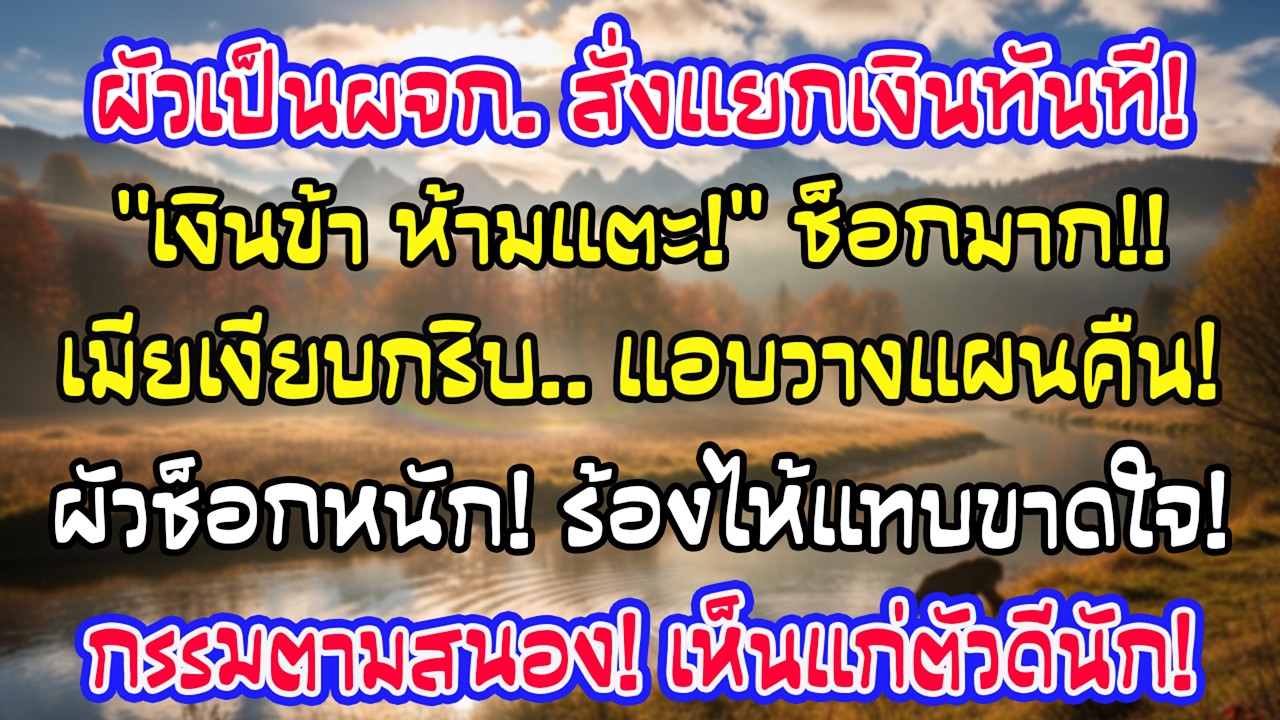 สามีได้เลื่อนตำแหน่งแล้วบอกให้แยกการเงิน ฉันเงียบยอมรับ แต่วันรุ่งขึ้นการตัดสินใจของฉันทำให้เขาช็อก
