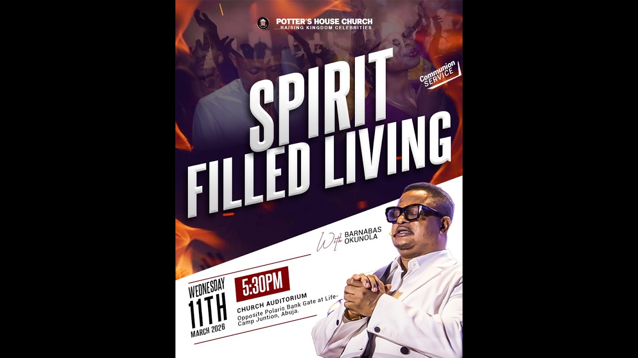 Wednesday communion service 11-03-2026Theme: Spirit Filled Living