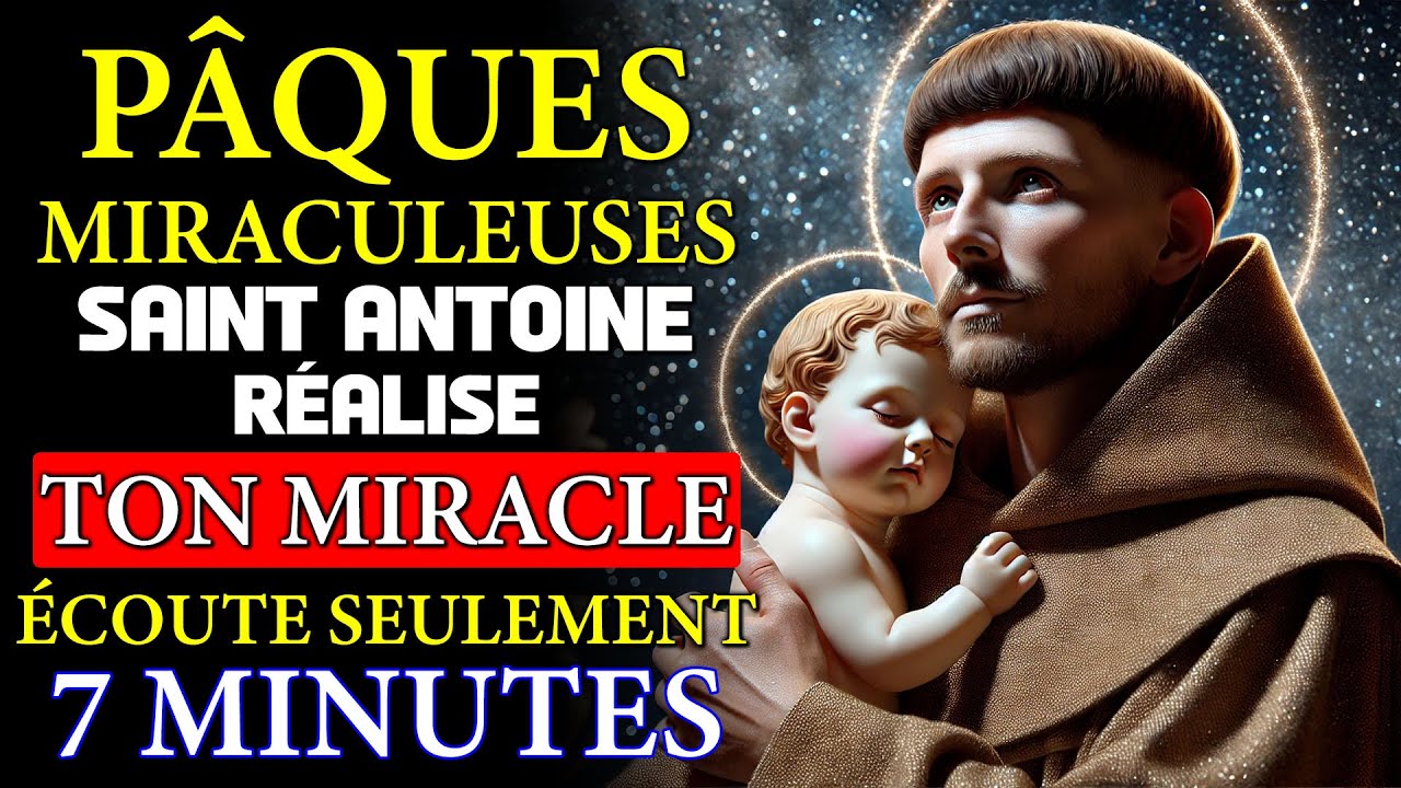 Prière de Pâques à Saint Antoine pour un Miracle Urgent !✨ ÉCOUTEZ AUJOURD'HUI