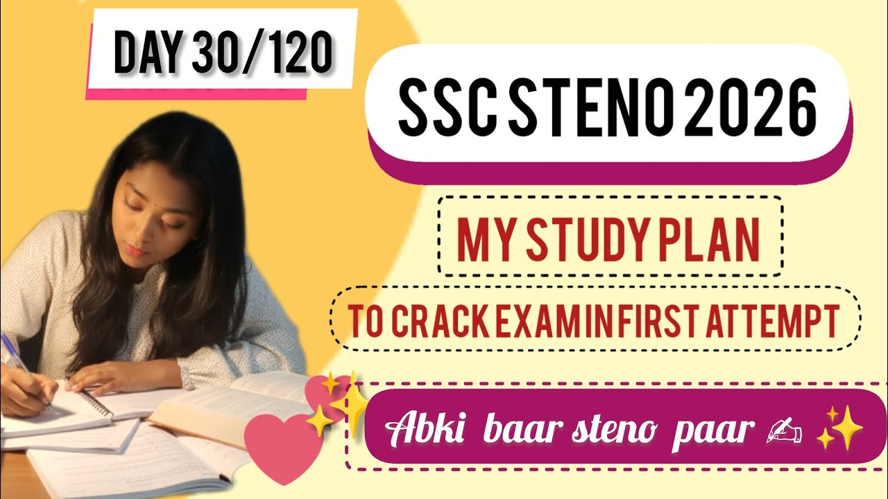 SSC STENOGRAPHER 2026| DAY 30/120 | Rani Mam + Parmar Sir + Anubhav Sir+ Nimisha mam = Selection? 🎯