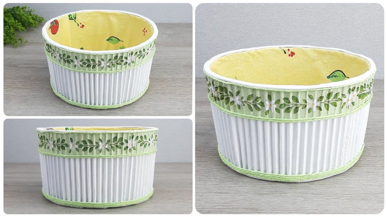 DIY Оригинальная КОРЗИНКА из Картона своими руками