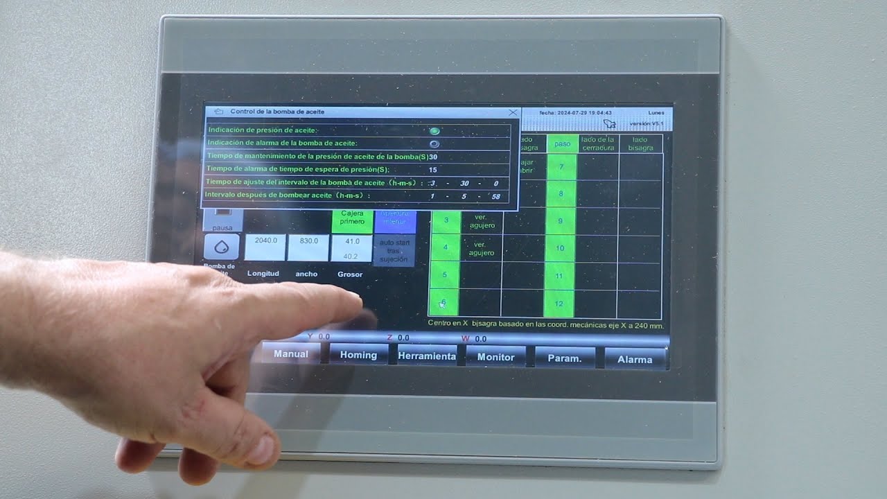 FRESADORA DE PUERTAS C-400 Y PANTALLA (ESP/FR/ENG)