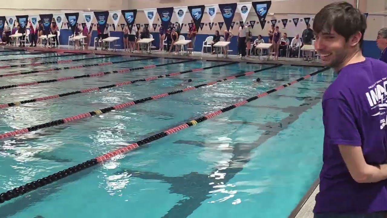 1/17/26 @ Hillsborough Sports Complex. Girl's 13 yrs old & over 400m IM Ln 2.  Bottom of screen